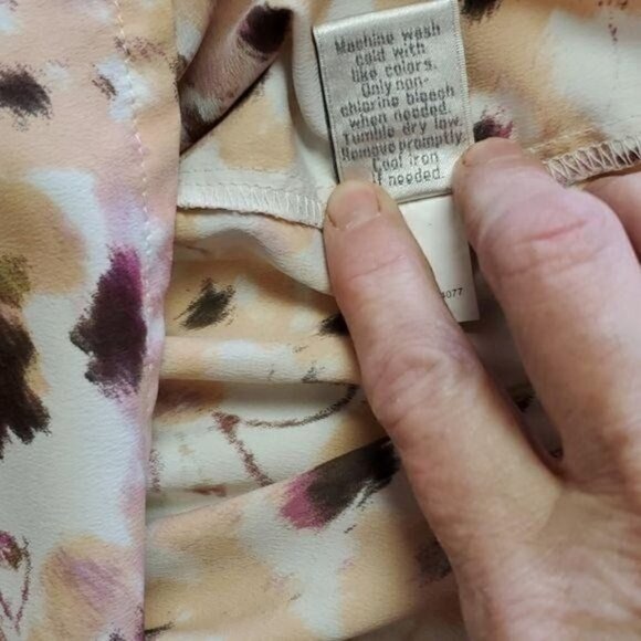 LC Lauren Conrad Cinched Colorful Sleeveless Buttoned Sz. XS Blouse Tunic - Picture 11 of 11